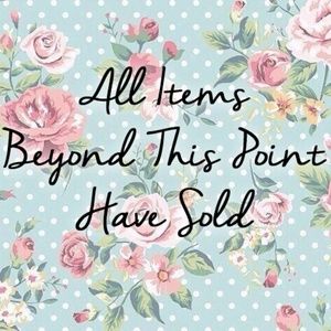 All Items Beyond Are Sold